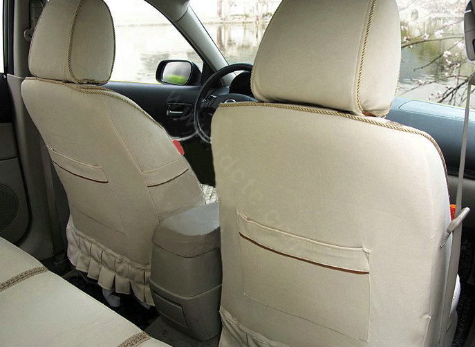 Ice silk Car Seat Covers Custom seat covers - Beige