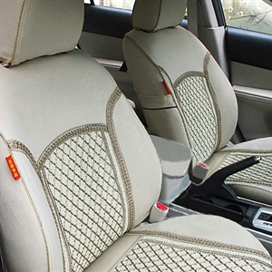 Ice silk Car Seat Covers Custom seat covers - Beige