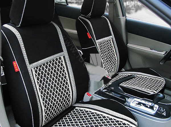 Ice silk Car Seat Covers Custom seat covers - Black
