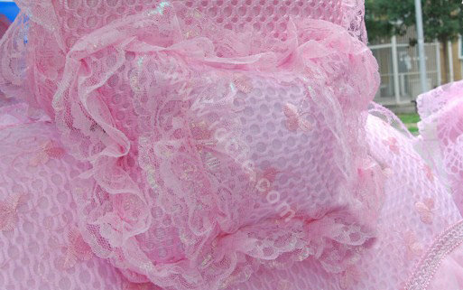 Car Seat Covers Bud silk Lace - Pink