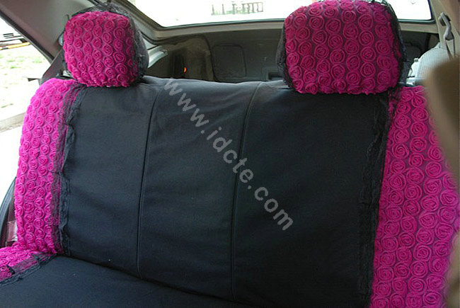 Car Seat Covers Bud silk Lace - Rose