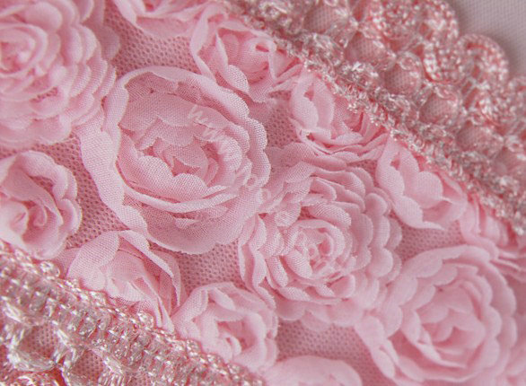 Universal Car Seat Covers Bud silk Lace - Pink EB001