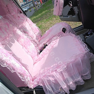Universal Car Seat Covers Bud silk Lace - Pink EB002