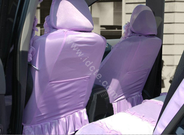 Universal Car Seat Covers Bud silk Lace - Purple EB001