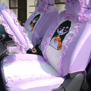 Universal Car Seat Covers Bud silk Lace - Purple EB001