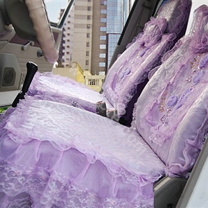 Universal Car Seat Covers Bud silk Lace - Purple EB002