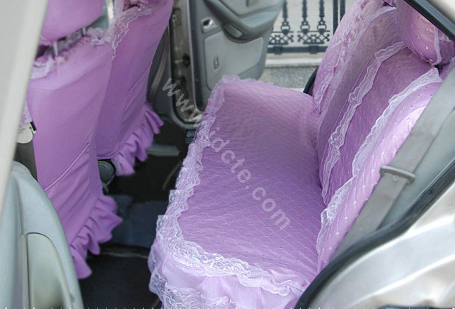 Universal Car Seat Covers Bud silk Lace - Purple