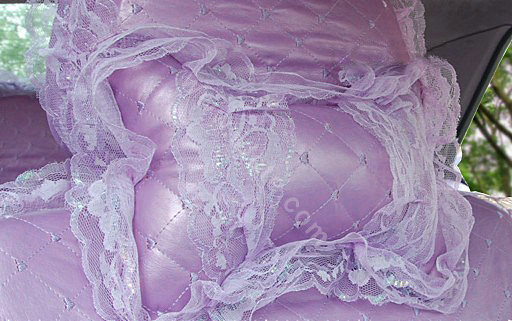 Universal Car Seat Covers Bud silk Lace - Purple
