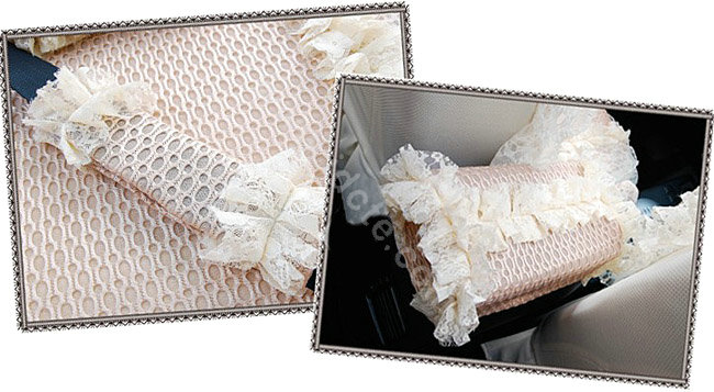 Universal Car Seat Covers Bud silk Lace - Yellow