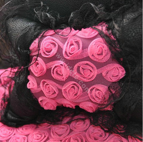 Universal Car Seat Covers Bud silk Lace - Black