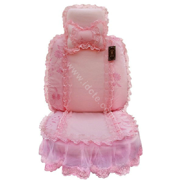 Universal Car Seat Covers Bud silk Lace - Pink EB003