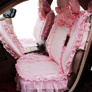Universal Car Seat Covers Bud silk Lace - Pink EB003