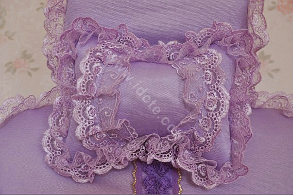 Universal Car Seat Covers Bud silk Lace - Purple EB003