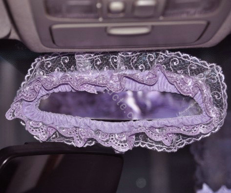 Universal Car Seat Covers Bud silk Lace - Purple EB003