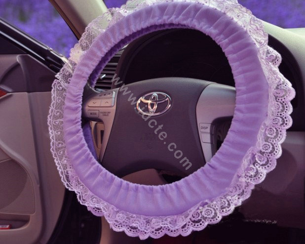 Universal Car Seat Covers Bud silk Lace - Purple EB004