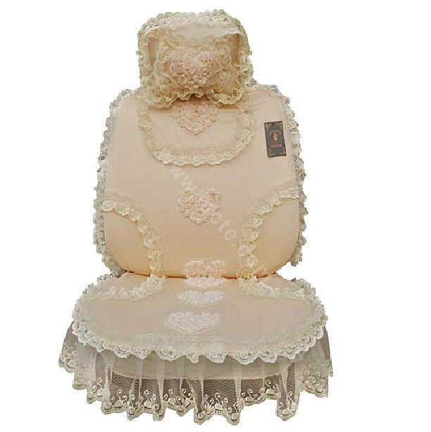 Universal Car Seat Covers Bud silk Lace - Yellow EB002