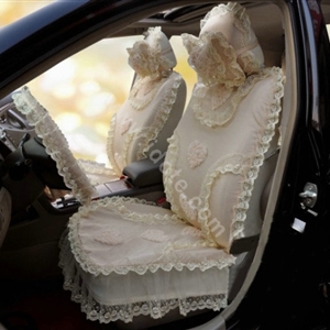 Universal Car Seat Covers Bud silk Lace - Yellow EB002