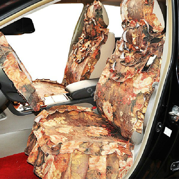 Universal Car Seat Covers Cotton seat covers - Brown