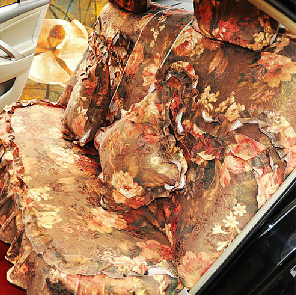 Universal Car Seat Covers Cotton seat covers - Brown