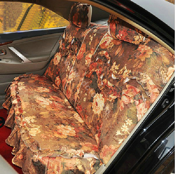 Universal Car Seat Covers Cotton seat covers - Brown