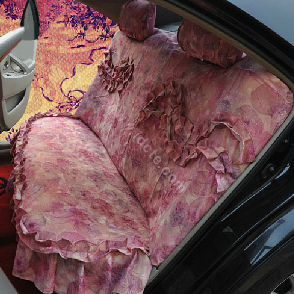 Universal Car Seat Covers Cotton seat covers - Pink