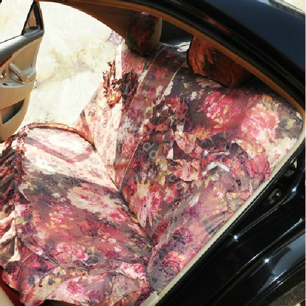 Universal Car Seat Covers Cotton seat covers - Red