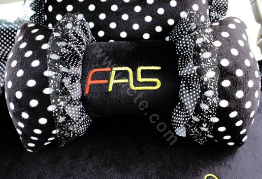 Fascinating Polka Dot Universal Car Seat Covers Plush fabrics - Black