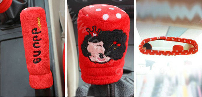 Fascinating Universal Car Seat Covers Plush fabrics - Red