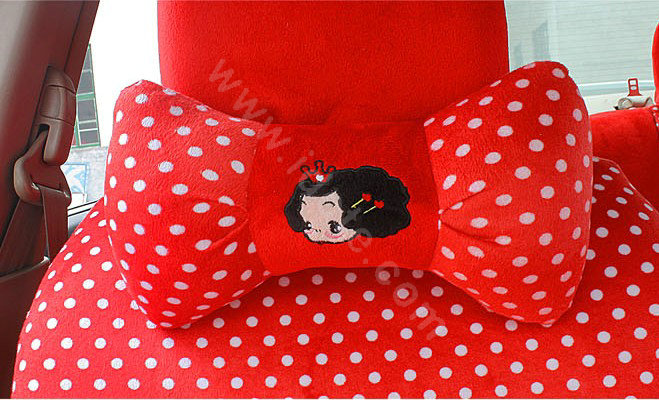 Fascinating Universal Car Seat Covers Plush fabrics - Red