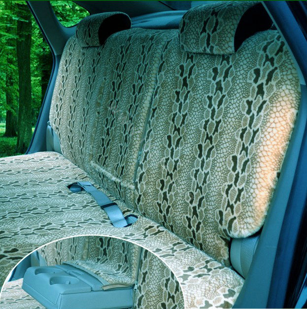 Auto Car Front Rear Seat Covers Cushion - Beige