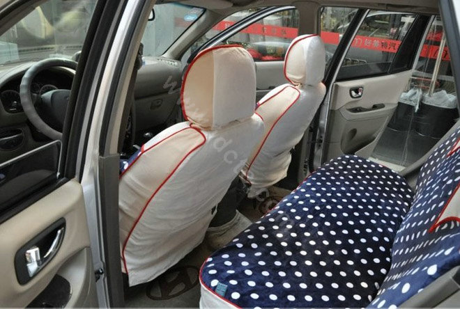 Fashion Auto Car Front Rear Seat Covers Cushion - Blue
