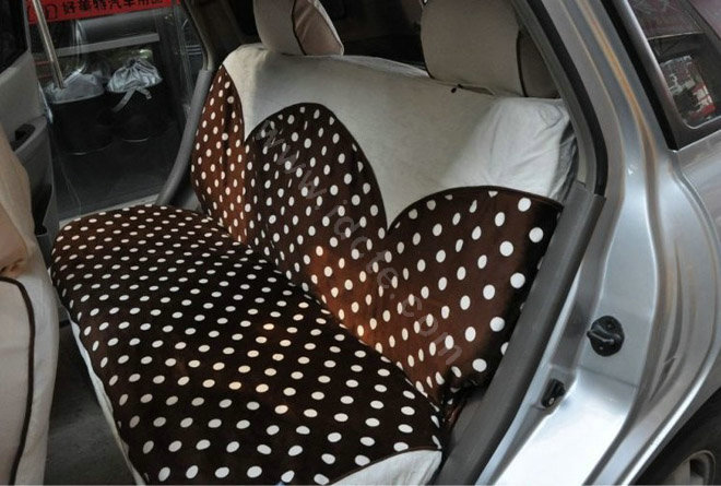 Fashion Auto Car Front Rear Seat Covers Cushion - Brown