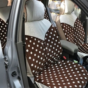 Fashion Auto Car Front Rear Seat Covers Cushion - Brown