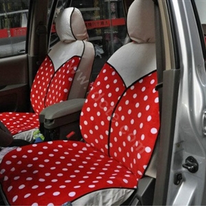 Fashion Auto Car Front Rear Seat Covers Cushion - Red