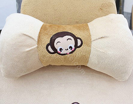 Monkey Fascinating Universal Car Seat Covers - Beige