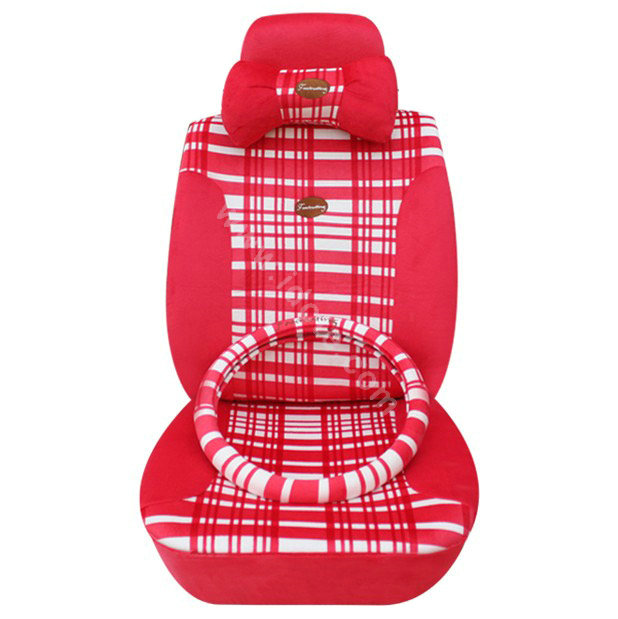 Fascinating Universal Car Seat Covers Cushion - Red