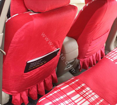 Fascinating Universal Car Seat Covers Cushion - Red