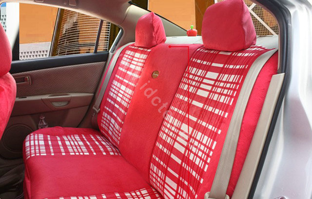 Fascinating Universal Car Seat Covers Cushion - Red