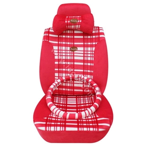 Fascinating Universal Car Seat Covers Cushion - Red