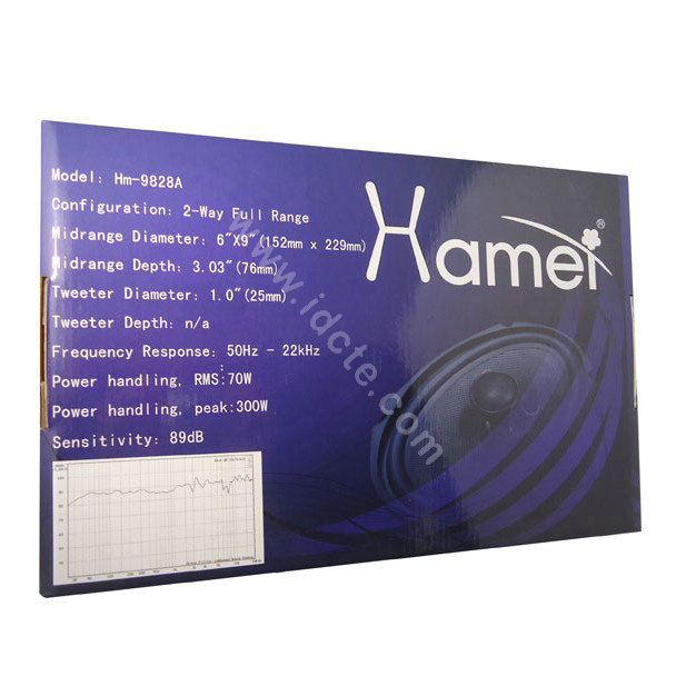 Car coaxial speaker Hamei 6X9 inches Audio coaxial Speaker Gamut Audio Loudspeaker