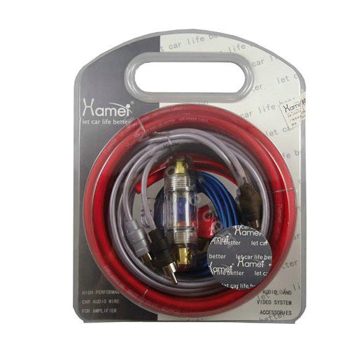 Car amplifier installation kit car speaker wire subwoofer amplifier connection speaker plug 5meter 6awg