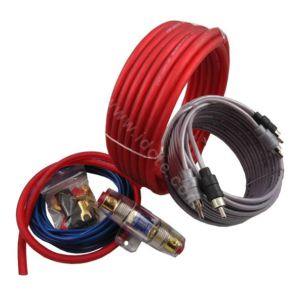 Car amplifier installation kit car speaker wire subwoofer amplifier connection speaker plug 5meter 8awg