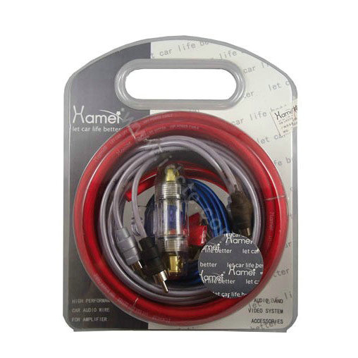 Car amplifier installation kit car speaker wire subwoofer amplifier connection speaker plug 5meter 8awg