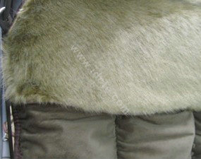 Car Seat Covers Cushion Winter Plush pads suede fabric Eiderdown - Green