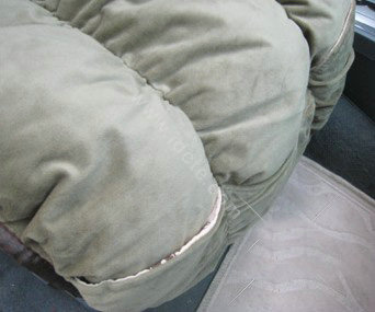 Car Seat Covers Cushion Winter Plush pads suede fabric Eiderdown - Green