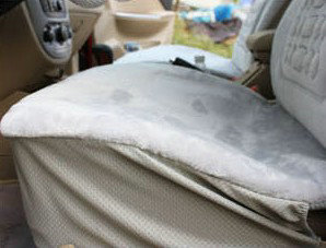 Winter Auto Seat Covers Warm Plush pads Maple Leaf Car Seat Cushion - Gray