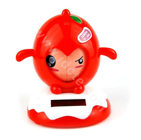 Solar Doll Shake his head doll Solar Face Change Doll Car decoration - Red