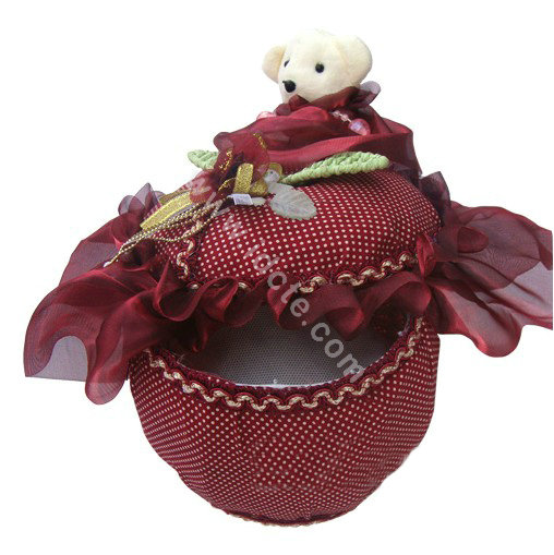 Car decoration Air purification Lace bamboo carbon bag insect-resistant mouldproof - Red