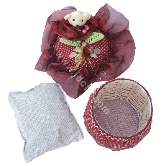 Car decoration Air purification Lace bamboo carbon bag insect-resistant mouldproof - Red