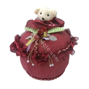 Car decoration Air purification Lace bamboo carbon bag insect-resistant mouldproof - Red